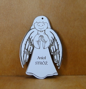 Anioł stróż grawerowany (P1044W9)