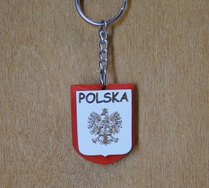 Polska godło - brelok podwójny (P433W12)