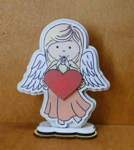 Anioł - serce z dedykacją (P687W8)