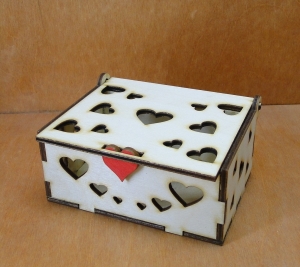Pudełko z serduszkami (P1003W3)