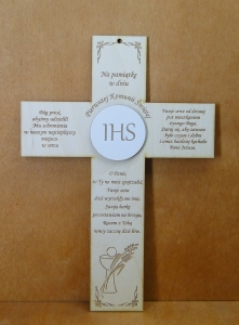Pamiątka I Komunii Świętej - Krzyż (P1224W2)