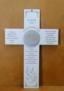Pamiątka I Komunii Świętej - Krzyż (P1224W3)