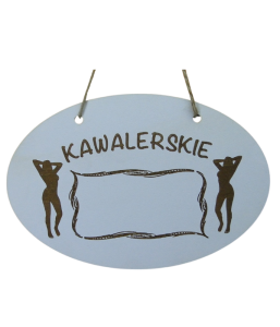 (P739W23) Kawalerskie - Zawieszka owal