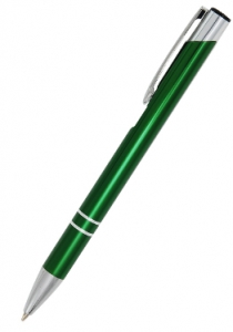 Długopis metalowy COSMO zielony z wkładem typu Zenith  (P365C12)