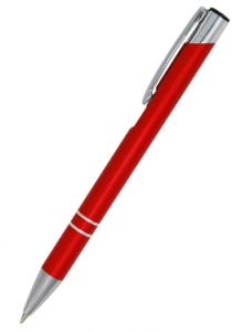 Długopis metalowy COSMO czerwony z wkładem typu Zenith (P365C06)