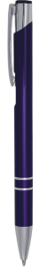 Długopis metalowy COSMO ciemnofioletowy z wkładem typu Zenith  (P365C09)