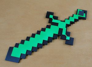 Miecz Minecraft fluorescencyjny (P1143W3)