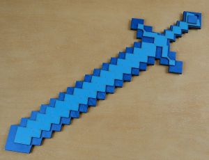 Miecz Minecraft niebieski XL (P325W3)
