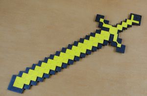 Miecz Minecraft złoty XL (P325W2)