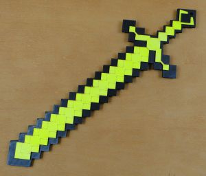 Miecz Minecraft fluorescencyjny 52 cm XL (P1419W2)