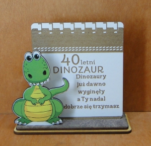 Urodzinowy stojak dinozaur (P1286W40)
