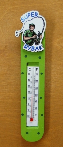 Super rybak magnes kolorowy z termometrem (P669W14)