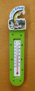 Super rybak magnes kolorowy z termometrem (P669W12)