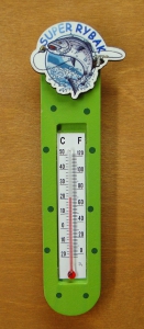 Super rybak magnes kolorowy z termometrem (P669W13)