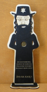 Żyd z grosikiem - figurka na podstawce (P766)