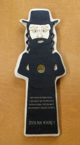 Żyd na kasę - figurka magnes/zawieszka (P768)