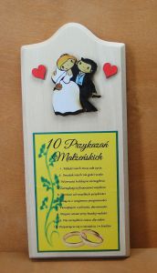 10 Przykazań małżeńskich - deska (P646)