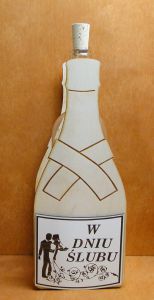 Ślubny Stojak na butelkę  (P1218W1)