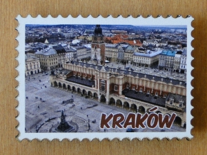 Kraków - magnes znaczek pocztowy (P1235KRA1)