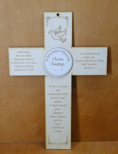 Pamiątka Chrztu Św. - Krzyż (P1224W5)