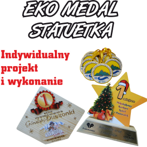 EKO medal lub statuetka PROJEKT i WYKONANIE