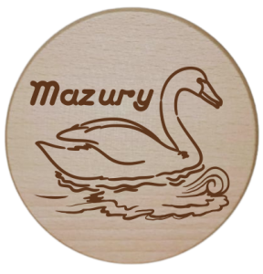 (L184G35) Mazury - podkładka drewniana