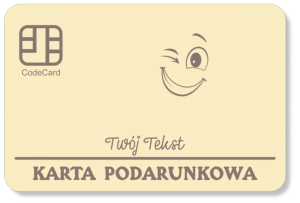 (P1548W6) Karta Podarunkowa Twój Tekst Personalizowana