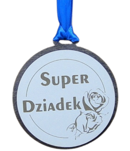 (P364W4) Super Dziadek - Medal drewniany