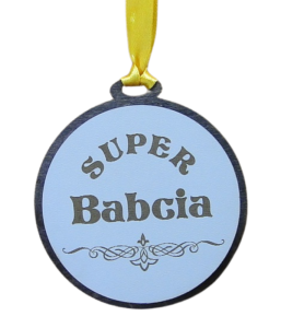 (P364W3) Super Babcia - Medal drewniany