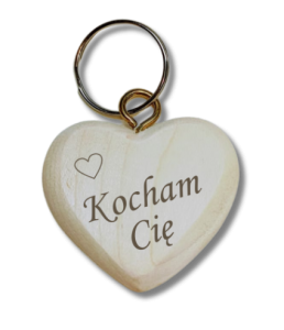 (P1123W6) Kocham Cię - Brelok serce