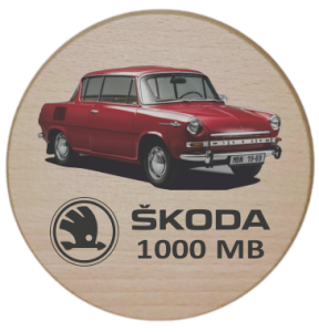 (P1206W1) Skoda 1000 MB - Podkładka drewniana