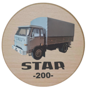 (P1206W17) Star 200 - Podkładka drewniana