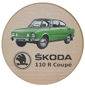 (P1206W2) Skoda 110R Coupe - Podkładka drewniana