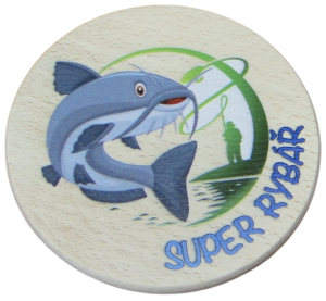 (P1320CZW10) Super rybar - Podkładka drewniana