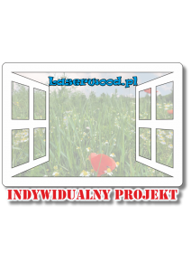 (P1521) Ramka okno- magnes - indywidualny projekt 2W