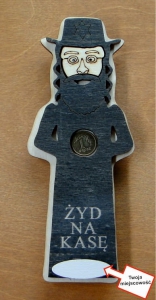 Żyd na kasę - figurka magnes (P299M)