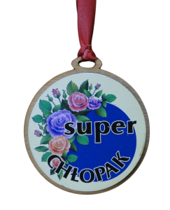 (P364W14) Super Chłopak - Medal drewniany