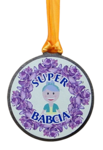 (P364W7) Super Babcia - Medal drewniany