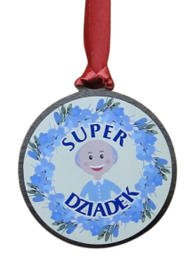 (P364W8) Super Dziadek - Medal drewniany