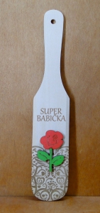 (P595SKW3) Super Babicka - Naleśnikówka z różą