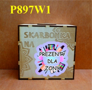 Skarbonka na - Skarbonka pudełko (P897W1)