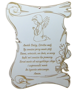 (P1030W2) Aniele Boży modlitwa - Dyplom