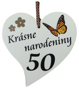 Krásne narodeniny 50 - zawieszka (P1311SKW50)