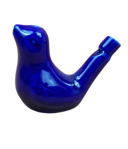 Gwizdek ceramiczny niebieski ptaszek (P895W12)