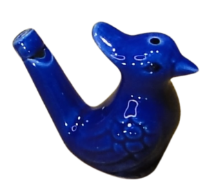 Gwizdek ceramiczny niebieski ptaszek (P895W5)