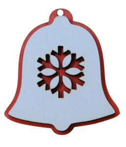 Dzwonek Zawieszka świąteczna dwuwarstwowa (P1168W14)