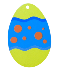(P797W1) Wielkanocne jajeczka - zawieszki nadruk UV
