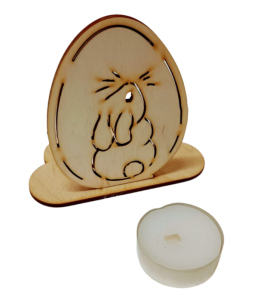 (P57W8) Wielkanocny stojaczek ze świeczką tealight