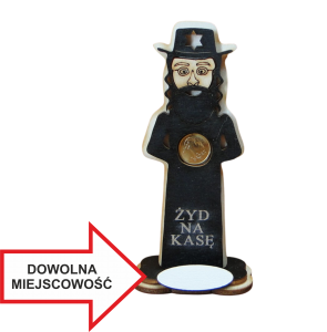 Żyd z grosikiem - figurka na podstawce (P767M)