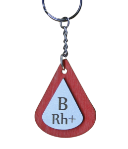 B Rh+  grupa krwi brelok (P855W1)